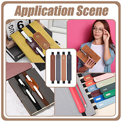 4 шт. 4-цветный чехол для ручки из искусственной кожи&nbsp;AJEW-PH0006-84A