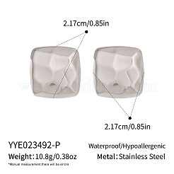 Boucles d'oreilles à tige en acier inoxydable 304 pour femmes&nbsp;LS-NI8038-2