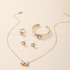 Ожерелья с подвесками из цветочного сплава FS-WGD9166-01