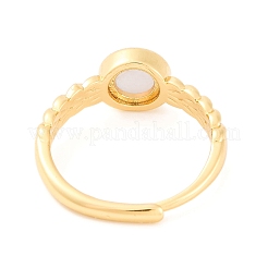 Круглые регулируемые кольца из натурального синего кружевного агата&nbsp;RJEW-Q817-03G-03