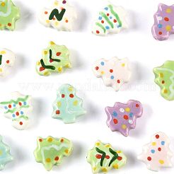 16шт 7 цвета фарфоровые бусины ручной работы PORC-FS0001-42