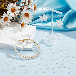 2 нити бусин из натурального белого лунного камня G-NB0005-78