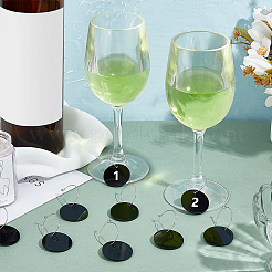 50 шт. акриловые круглые листовые подвески&nbsp;DIY-BC0014-03B