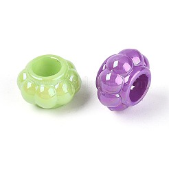 Перламутровое УФ-покрытие непрозрачные акриловые европейские бусины&nbsp;SACR-T017-63M