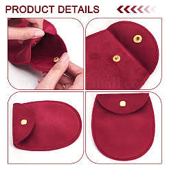 12шт бархатные мешочки для хранения ювелирных изделий ABAG-NB0001-93A