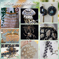 1606 шт. 14 вида стеклянных витых бусин SEED-PH0002-16