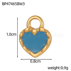 Подвески из эмалированной нержавеющей стали 304&nbsp;STAS-OY009-45G