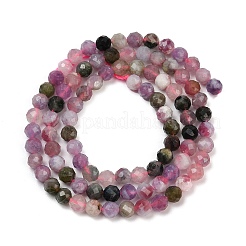 Colliers de perles de tourmaline multicolores naturelles&nbsp;X-G-C181-B04-03
