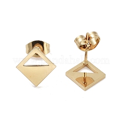 Boucles d'oreilles à tige en acier inoxydable 304 plaqué sous vide PVD pour femmes&nbsp;EJEW-A048-29G