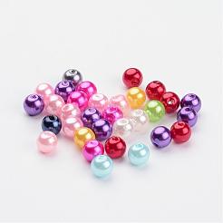 Acryliques perles mélangées rondes de perles pour les bijoux bricolage et bracelets&nbsp;X-PACR-6D-M