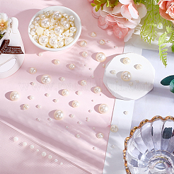 8 стиль полукруглые кабошоны из АБС-пластика с имитацией жемчуга&nbsp;OACR-PA0001-19