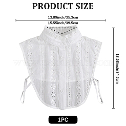 Camisa de algodón desmontable para mujer con cuello falso&nbsp;DIY-WH20048-038