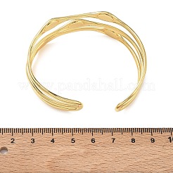 Mehrreihige Armreifen aus Messing und Emaille für Damen&nbsp;BJEW-A173-01G-01
