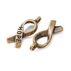 Символическая лента надеяться подвески сплава тибетский стиль TIBEP-R344-11AB-FF