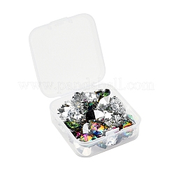 40шт 4 стиля гальванические стеклянные подвески EGLA-YW0001-12