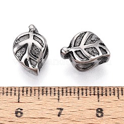 Бусины европейского стиля с крупными отверстиями из нержавеющей стали 304&nbsp;STAS-T072-111AS