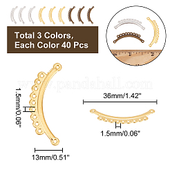 120 шт. 3-цветные литые звенья для люстры FIND-AR0003-55