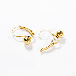 Модные классические круглые серьги-кольца из латуни ZP8922