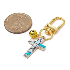 Decoraciones colgantes de esmalte de aleación cruzada&nbsp;HJEW-JM01074