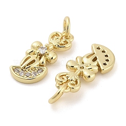 Colgante micropavé cubic zirconia de latón&nbsp;KK-H527-12G