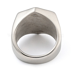 304ステンレスリング  スカル  内径：19mm&nbsp;RJEW-B055-01AS-03