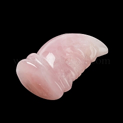Figurines de crâne de guérison sculptées en quartz rose naturel&nbsp;G-H288-04-11