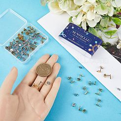 60 шт. 2 цвета фурнитура для сережек-гвоздиков из нержавеющей стали 304 STAS-SC0006-69