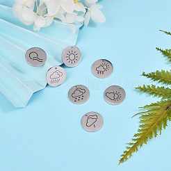 8 шт. 8 стиля подвески из нержавеющей стали 304&nbsp;FIND-SZ0001-008P