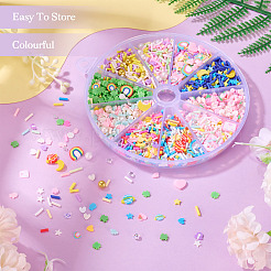 70гр 10 стиля кабошонов из полимерной глины ручной работы&nbsp;CLAY-SW0001-03B