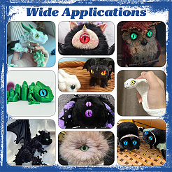 Стеклянный светящийся глаз для куклы-ремесла&nbsp;DIY-PH0030-39B