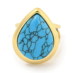 Ионное покрытие (ip) 304 нержавеющая сталь синтетические бирюзовые манжеты кольца G-Z056-09G-02