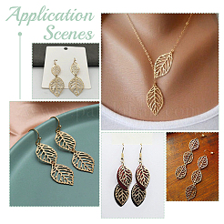 80 шт. 2 цвета латунные подвески-соединители с покрытием из стойки&nbsp;KK-UN0002-15