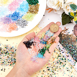 19050 шт. 15-х цветные пластиковые трубчатые бусины FIND-DC0006-27