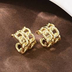 Серьги-манжеты из латуни&nbsp;LS-EJEW-C159-02G