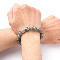 Braccialetti della pietra preziosa elastici&nbsp;BJEW-C259-10mm-2A