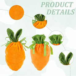 6 borsa con coulisse in velluto a forma di carota in 2 stili&nbsp;ABAG-BC0001-58