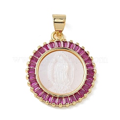 Religion laiton micro pave cubique zircone pendentifs&nbsp;KK-L268-014G-A