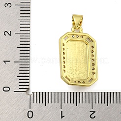 Религиозная тематика стойка покрытие латунь микропаве кубические циркониевые подвески&nbsp;KK-C074-40G-04