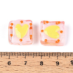 Ручной спрей окрашены бусины бисера LAMP-N035-02I