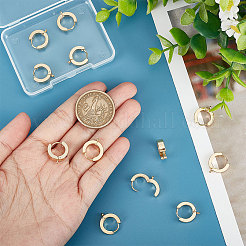 12 pz 201 orecchini a cerchio huggie in acciaio inossidabile&nbsp;STAS-UN0043-22