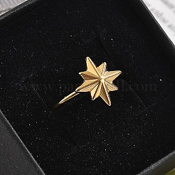 Открытое кольцо-манжета из нержавеющей стали Star 304 для женщин&nbsp;RJEW-M049-03G