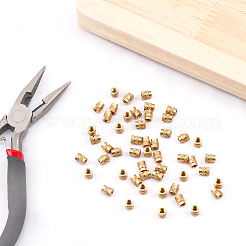 M3 латунные вставки с метрической резьбой для пластиковой термофиксирующей вставки FIND-GL0001-35