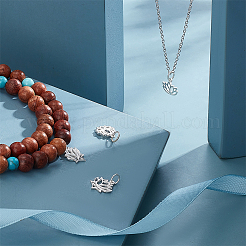 6 шт. 3 стиля 925 подвески из стерлингового серебра STER-PH0002-86