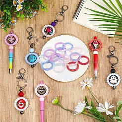 20 шт. УФ-покрытие непрозрачной акриловой бусины рамка&nbsp;PACR-YW0001-37