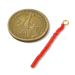 Цилиндрические бусины с подвесками в виде штифтов с плоской головкой из нержавеющей стали 304&nbsp;PALLOY-JF03293