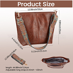 Borse a tracolla in pelle PU con cinturino per borsa etica&nbsp;AJEW-WH20816-217B
