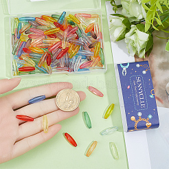 160pcs 10 Farben transparente Acrylperlen&nbsp;TACR-SC0002-75