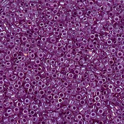 MIYUKIデリカビーズ  シリンダー  日本製シードビーズ  11/0  （db1744)フクシア裏地オパールab  1.3x1.6mm  穴：0.8mm  約20000個/袋  100 G /袋&nbsp;SEED-J020-DB1744