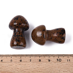 Pilzdekorationen aus natürlichem Mahagoni-Obsidian&nbsp;G-Q602-03M