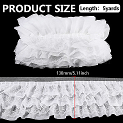 Garniture en dentelle de polyester à fleurs de 5 mètre&nbsp;OCOR-WR0002-15A